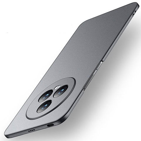 Huawei Honor Magic5 5G用ハードケース プラスチック 質感もマット カバー ファーウェイ グレー