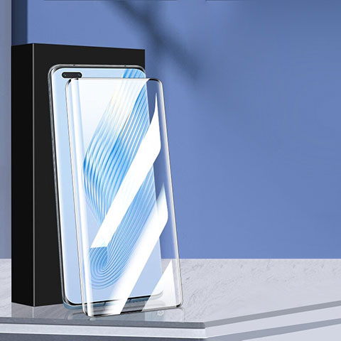 Huawei Honor Magic5 Pro 5G用強化ガラス フル液晶保護フィルム ファーウェイ ブラック