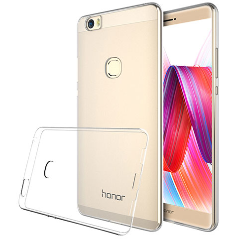 Huawei Honor Note 8用極薄ソフトケース シリコンケース 耐衝撃 全面保護 クリア透明 T04 ファーウェイ クリア