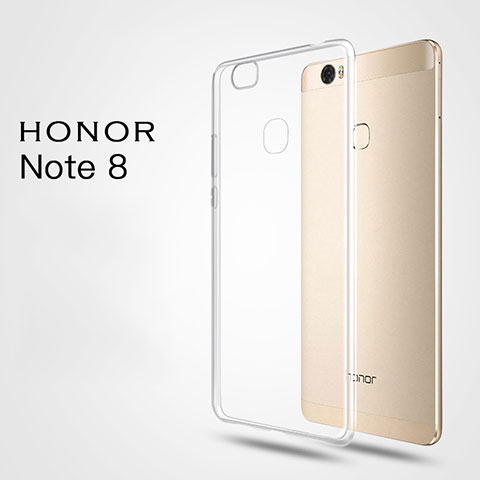 Huawei Honor Note 8用極薄ソフトケース シリコンケース 耐衝撃 全面保護 クリア透明 T03 ファーウェイ クリア