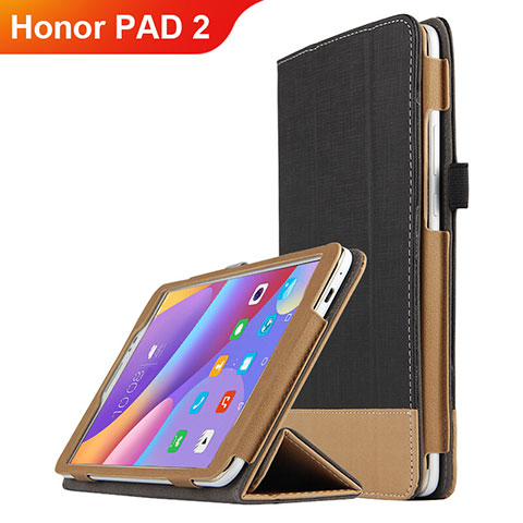 Huawei Honor Pad 2用手帳型 レザーケース スタンド L05 ファーウェイ ブラック