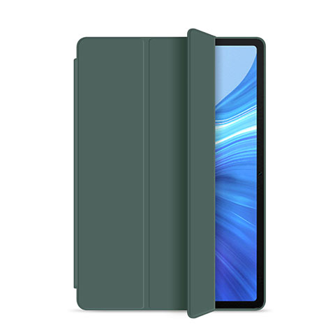 Huawei Honor Pad V6 10.4用手帳型 レザーケース スタンド カバー L02 ファーウェイ グリーン