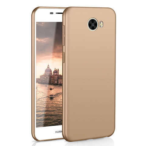Huawei Honor Play 5用ハードケース プラスチック 質感もマット M01 ファーウェイ ゴールド