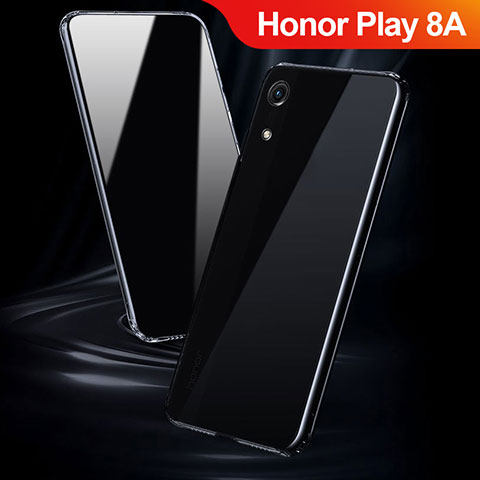 Huawei Honor Play 8A用極薄ソフトケース シリコンケース 耐衝撃 全面保護 クリア透明 T08 ファーウェイ クリア