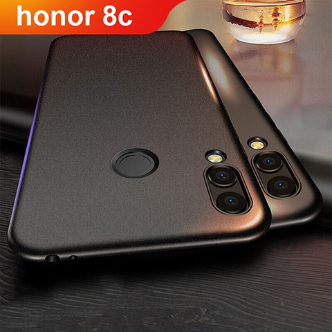 Huawei Honor Play 8C用極薄ソフトケース シリコンケース 耐衝撃 全面保護 ファーウェイ ブラック