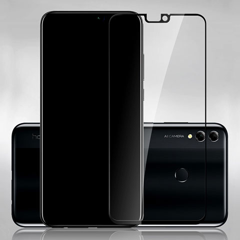 Huawei Honor V10 Lite用強化ガラス フル液晶保護フィルム ファーウェイ ブラック