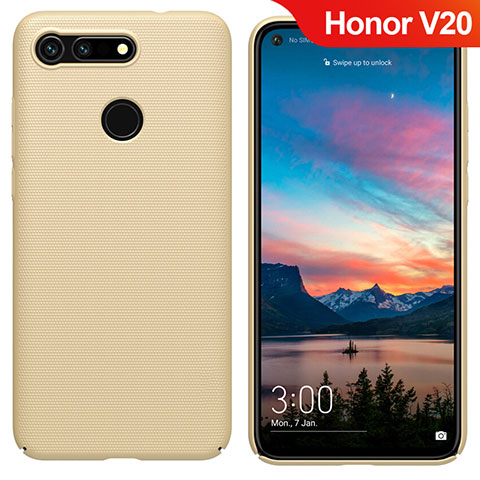 Huawei Honor V20用ハードケース プラスチック 質感もマット M05 ファーウェイ ゴールド