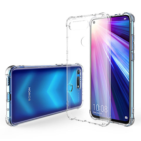 Huawei Honor V20用極薄ソフトケース シリコンケース 耐衝撃 全面保護 クリア透明 K02 ファーウェイ クリア