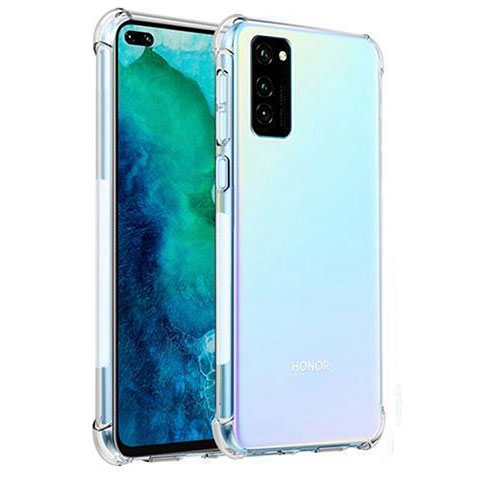 Huawei Honor V30 Pro 5G用極薄ソフトケース シリコンケース 耐衝撃 全面保護 クリア透明 K04 ファーウェイ クリア