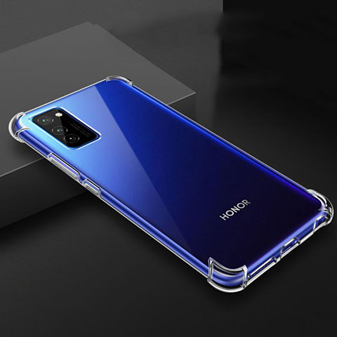 Huawei Honor V30 Pro 5G用極薄ソフトケース シリコンケース 耐衝撃 全面保護 クリア透明 K03 ファーウェイ クリア