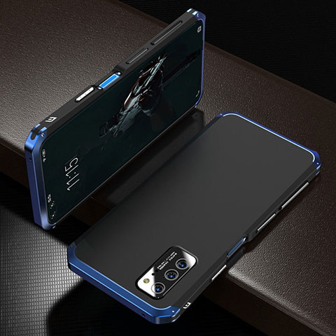 Huawei Honor V30 Pro 5G用ケース 高級感 手触り良い アルミメタル 製の金属製 カバー M01 ファーウェイ ネイビー・ブラック