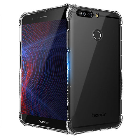 Huawei Honor V9用極薄ソフトケース シリコンケース 耐衝撃 全面保護 クリア透明 T10 ファーウェイ クリア