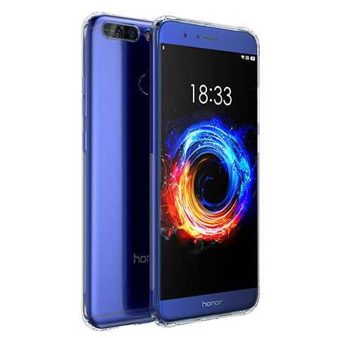 Huawei Honor V9用極薄ソフトケース シリコンケース 耐衝撃 全面保護 クリア透明 T04 ファーウェイ クリア