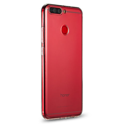 Huawei Honor V9用極薄ソフトケース シリコンケース 耐衝撃 全面保護 クリア透明 R01 ファーウェイ クリア