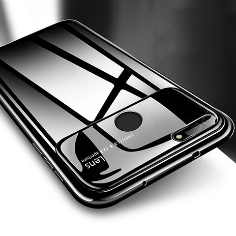 Huawei Honor View 20用ハードケース プラスチック 質感もマット カバー P04 ファーウェイ ブラック