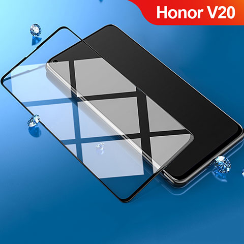 Huawei Honor View 20用強化ガラス フル液晶保護フィルム ファーウェイ ブラック