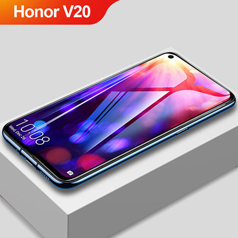 Huawei Honor View 20用強化ガラス フル液晶保護フィルム F07 ファーウェイ ブラック