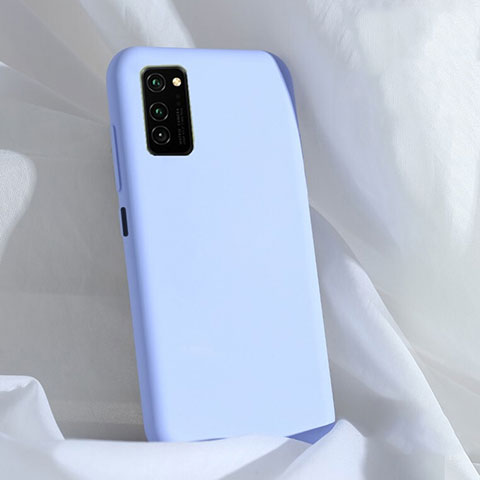 Huawei Honor View 30 5G用360度 フルカバー極薄ソフトケース シリコンケース 耐衝撃 全面保護 バンパー C03 ファーウェイ パープル