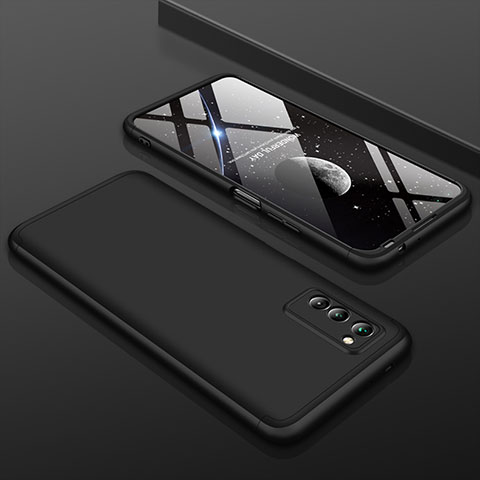 Huawei Honor View 30 5G用ハードケース プラスチック 質感もマット 前面と背面 360度 フルカバー ファーウェイ ブラック