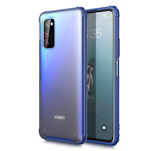 Huawei Honor View 30 Pro 5G用極薄ケース クリア透明 プラスチック 質感もマットU01 ファーウェイ ネイビー