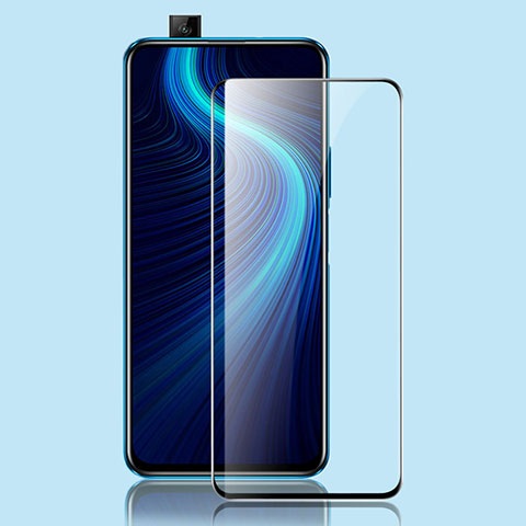 Huawei Honor X10 5G用強化ガラス フル液晶保護フィルム ファーウェイ ブラック