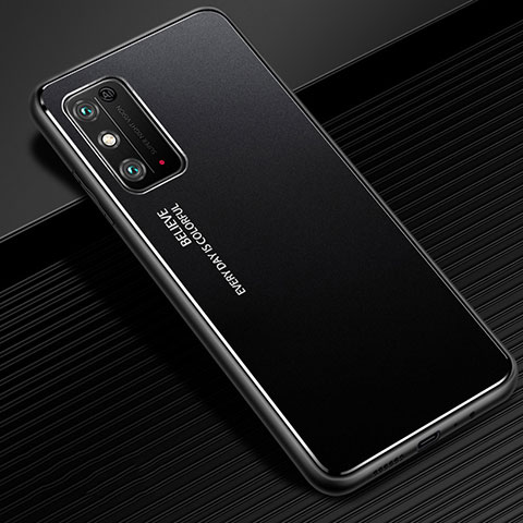 Huawei Honor X10 Max 5G用ケース 高級感 手触り良い アルミメタル 製の金属製 カバー ファーウェイ ブラック
