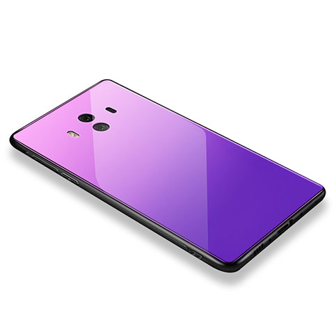 Huawei Mate 10用ハイブリットバンパーケース プラスチック 鏡面 カバー M01 ファーウェイ ピンク