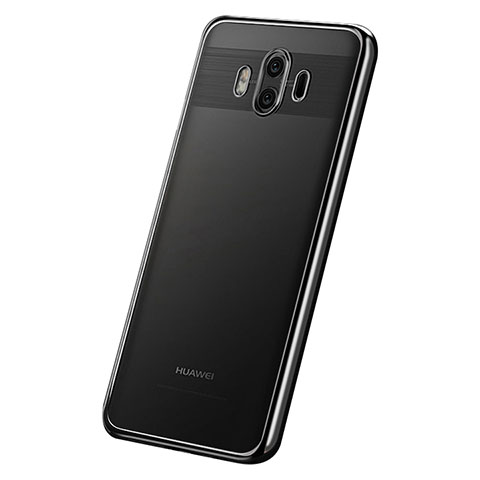 Huawei Mate 10用極薄ソフトケース シリコンケース 耐衝撃 全面保護 クリア透明 H05 ファーウェイ ブラック