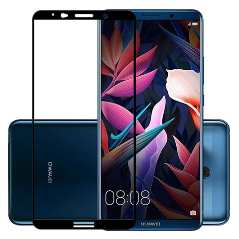 Huawei Mate 10 Pro用強化ガラス フル液晶保護フィルム ファーウェイ ブラック