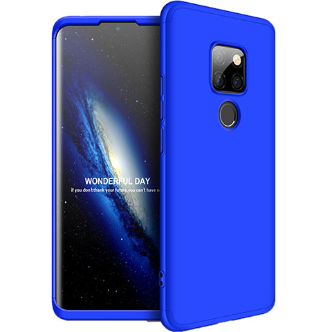 Huawei Mate 20用ハードケース プラスチック 質感もマット 前面と背面 360度 フルカバー F01 ファーウェイ ネイビー