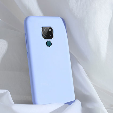 Huawei Mate 20用360度 フルカバー極薄ソフトケース シリコンケース 耐衝撃 全面保護 バンパー C01 ファーウェイ ブルー