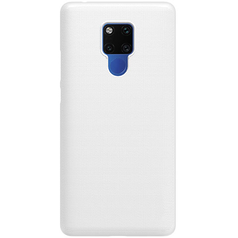 Huawei Mate 20用ハードケース プラスチック 質感もマット カバー P02 ファーウェイ ホワイト