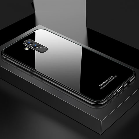 Huawei Mate 20 Lite用ケース 高級感 手触り良い アルミメタル 製の金属製 バンパー 鏡面 カバー M02 ファーウェイ ブラック
