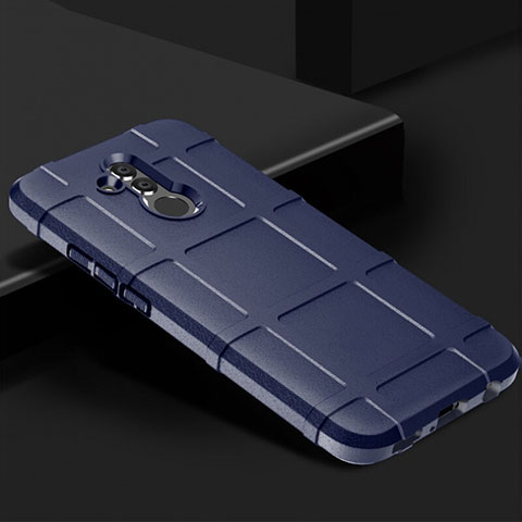 Huawei Mate 20 Lite用360度 フルカバー極薄ソフトケース シリコンケース 耐衝撃 全面保護 バンパー C05 ファーウェイ ネイビー