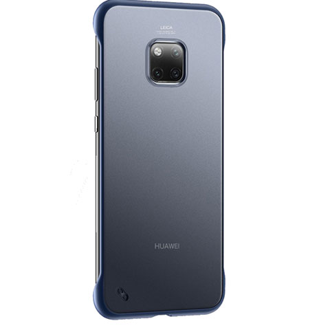 Huawei Mate 20 Pro用極薄ケース クリア透明 プラスチック 質感もマットH01 ファーウェイ ネイビー