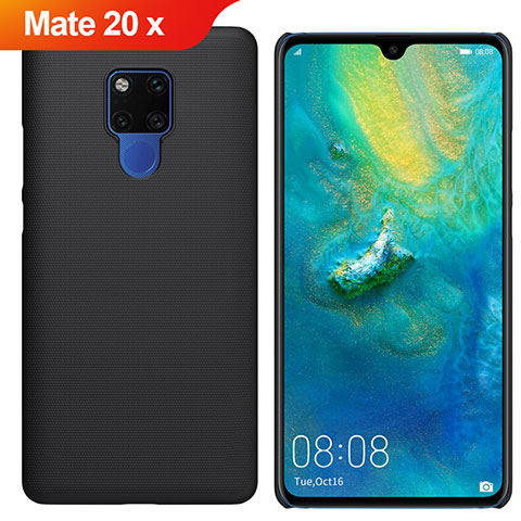 Huawei Mate 20 X 5G用ハードケース プラスチック 質感もマット M01 ファーウェイ ブラック