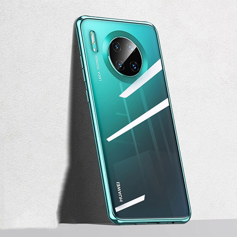 Huawei Mate 30 5G用極薄ソフトケース シリコンケース 耐衝撃 全面保護 クリア透明 S04 ファーウェイ グリーン