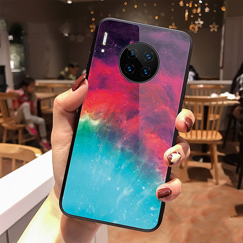 Huawei Mate 30用ハイブリットバンパーケース プラスチック 星空 鏡面 カバー ファーウェイ マルチカラー