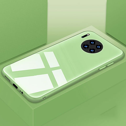 Huawei Mate 30用ハイブリットバンパーケース プラスチック 鏡面 カバー T03 ファーウェイ グリーン