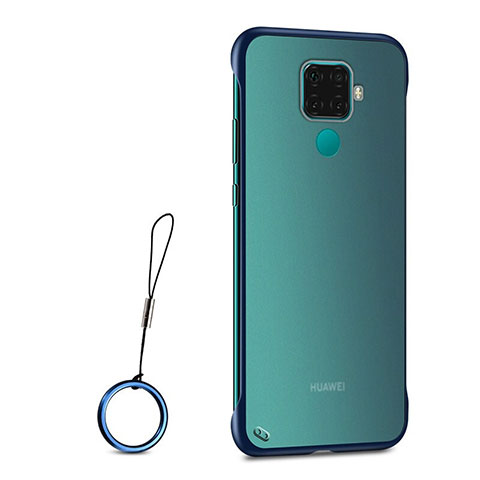 Huawei Mate 30 Lite用ハードカバー クリスタル クリア透明 H01 ファーウェイ ネイビー