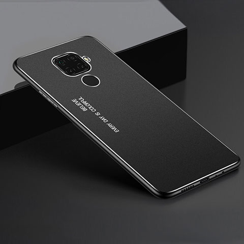 Huawei Mate 30 Lite用ケース 高級感 手触り良い アルミメタル 製の金属製 カバー ファーウェイ ブラック