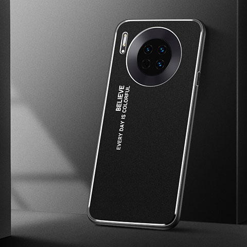 Huawei Mate 30 Pro 5G用ケース 高級感 手触り良い アルミメタル 製の金属製 カバー T01 ファーウェイ ブラック