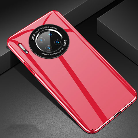 Huawei Mate 30 Pro用ハードケース プラスチック 質感もマット カバー P01 ファーウェイ レッド