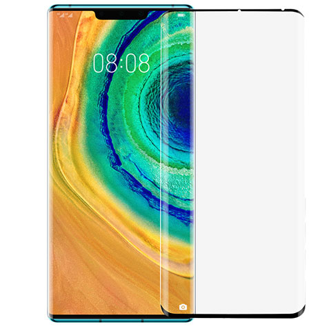 Huawei Mate 30 Pro用強化ガラス フル液晶保護フィルム ファーウェイ ブラック