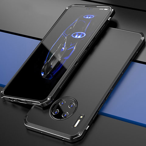 Huawei Mate 30E Pro 5G用ケース 高級感 手触り良い アルミメタル 製の金属製 カバー T03 ファーウェイ ブラック