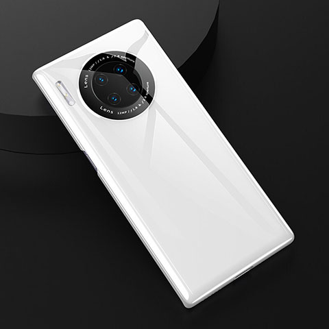 Huawei Mate 30E Pro 5G用360度 フルカバー極薄ソフトケース シリコンケース 耐衝撃 全面保護 バンパー C04 ファーウェイ ホワイト