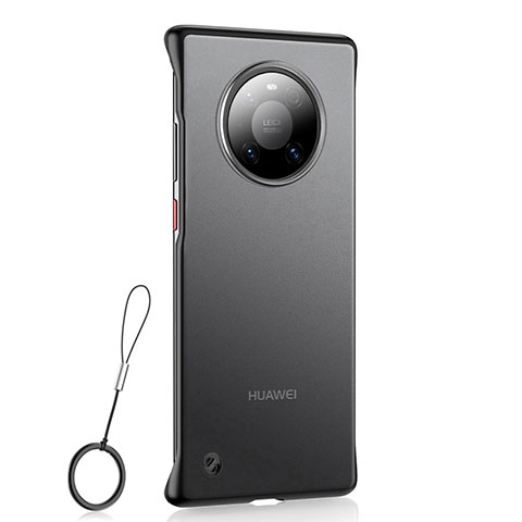 Huawei Mate 40用ハードカバー クリスタル クリア透明 S01 ファーウェイ ブラック