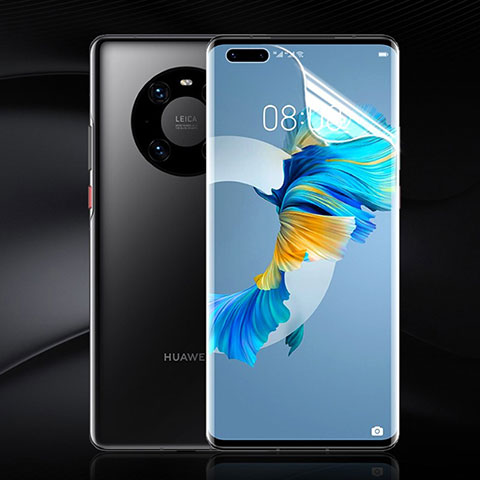 Huawei Mate 40 Pro+ Plus用高光沢 液晶保護フィルム フルカバレッジ画面 F02 ファーウェイ クリア