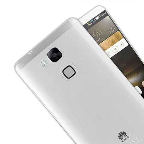 Huawei Mate 7用極薄ソフトケース シリコンケース 耐衝撃 全面保護 クリア透明 R01 ファーウェイ クリア