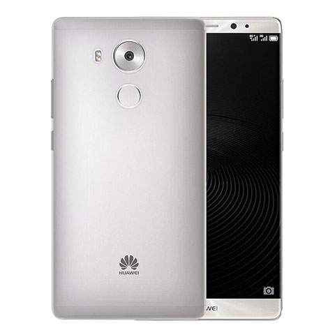 Huawei Mate 8用極薄ケース クリア透明 プラスチック ファーウェイ グレー